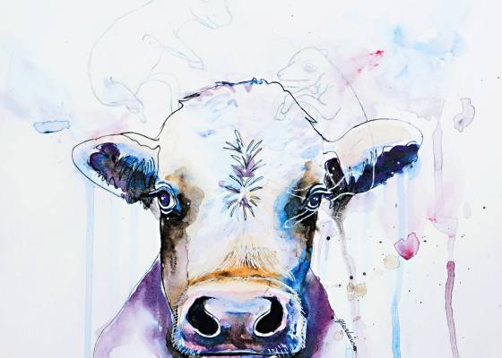 Cow and Fetus - Geordanna Cordero-Fields