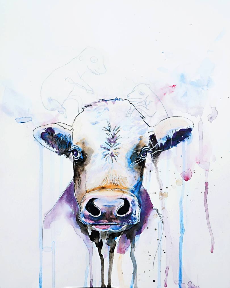 Cow and Fetus - Geordanna Cordero-Fields