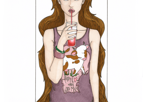 Happy Cow Made Good Milk - Jade Monica Bello