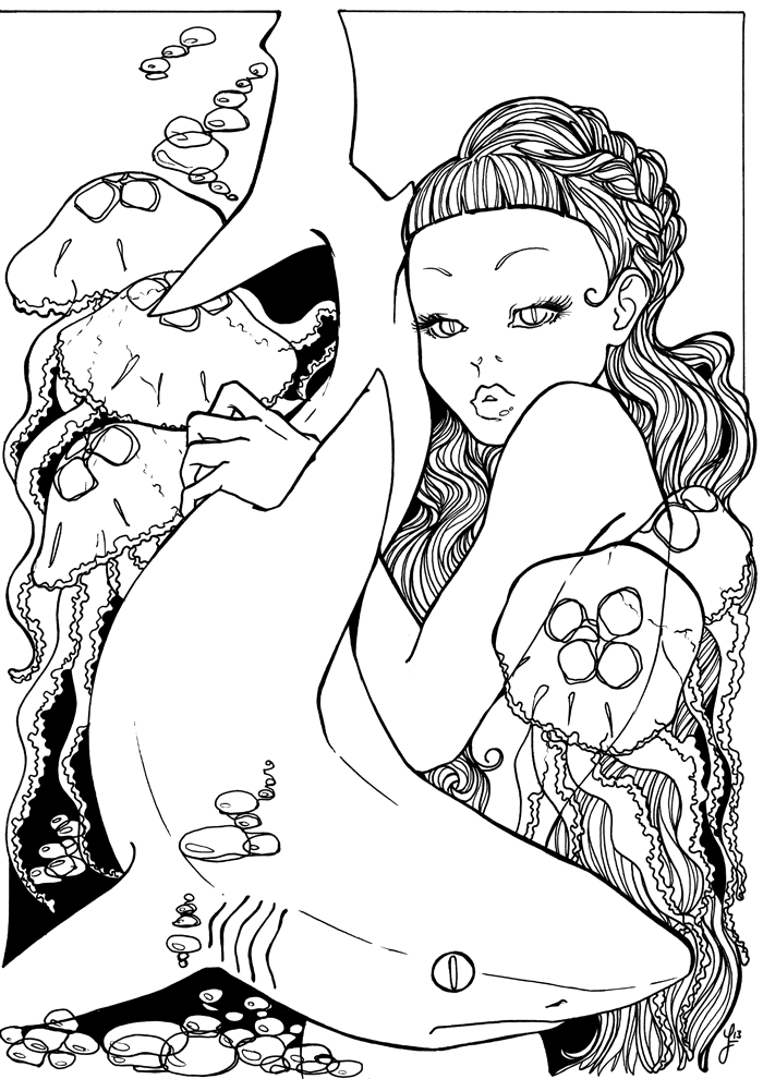 Shark Nymph - Jade Monica Bello