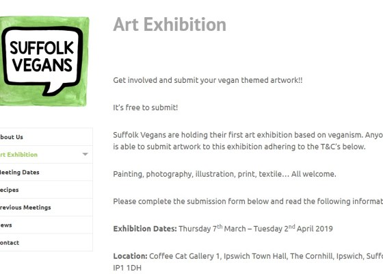 Suffolk Vegans Vegan Art Show